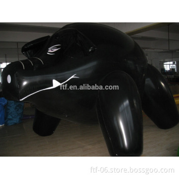 Black giant inflatable pig, inflatable wild boar